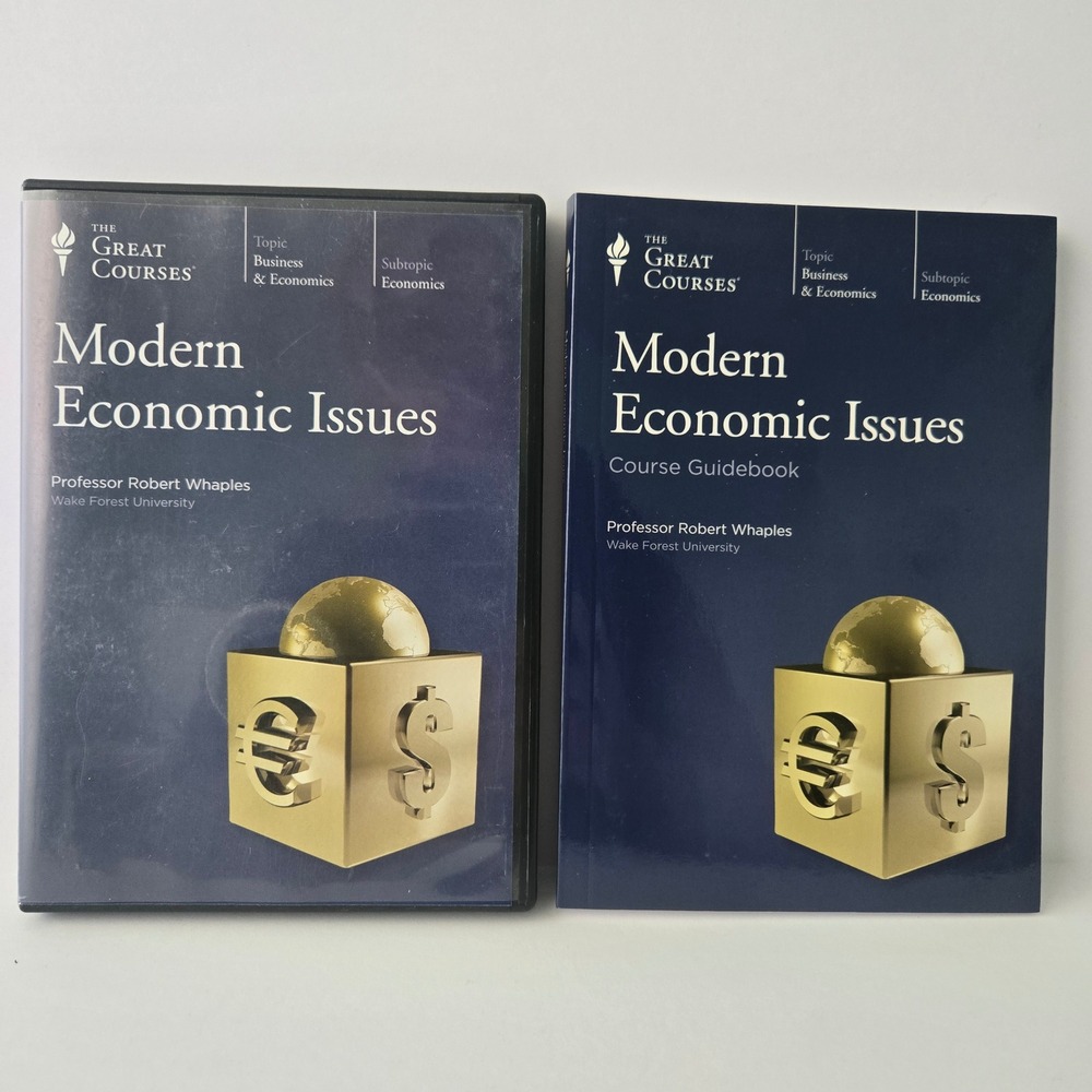 The Great Courses Modern Economic Issues DVD Set with Guidebook Robert Whaples